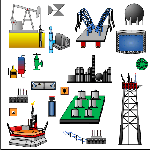 Picture of Oil and Gas Set - Tanks and Storage