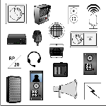 Picture of Public Address System Design Set - Symbols