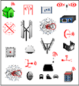 Picture of Wireless Network Design Set - Symbols