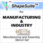 Picture of Manufacturing & Industry - Manufacturing and Assembly Visio Stencil Set