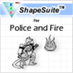 Picture of Police and Fire - Badges, Maltese Crosses, & Equipment Set (VectorArts)