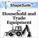 Picture of Household and Trade Equipment Visio Stencil Set