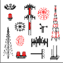 Picture of Cellular Communications Set - Antennas and Routers