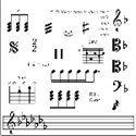 Picture of Staff Scribe Visio Stencil - Musical Notes