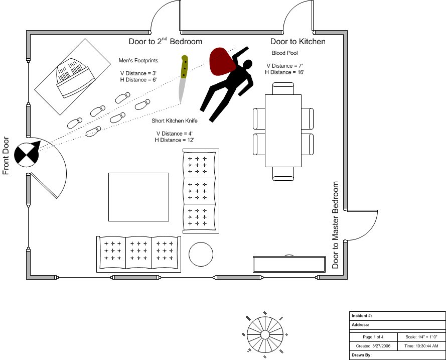 Rough Crime Scene Examples Coloring Pages