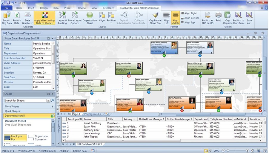 Visio Org Chart Template